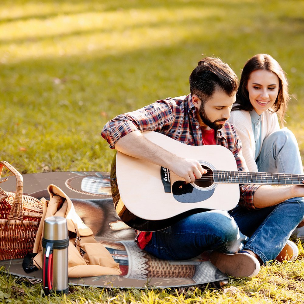 Round Picnic Mat Round outdoor picnic mat