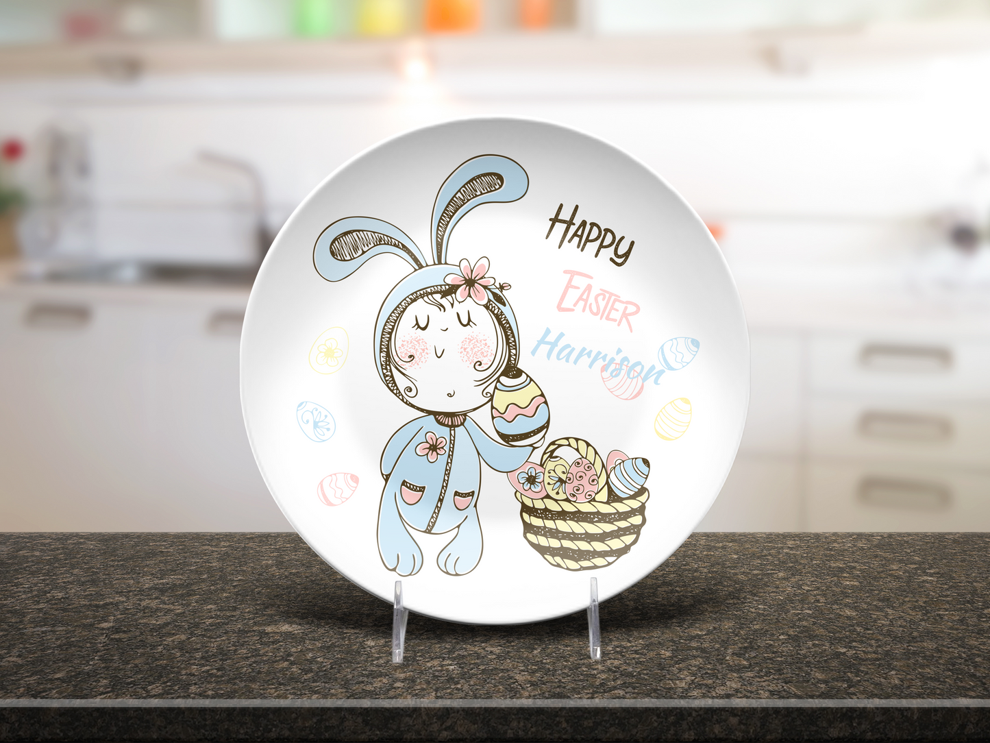 Whimsical Easter Personalised Plate