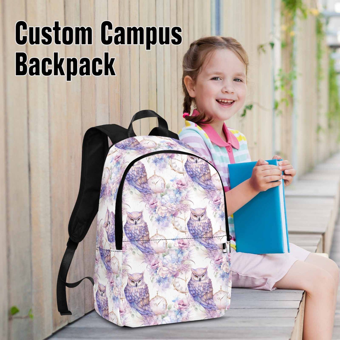 Pastel Owls Adult Casual Backpack