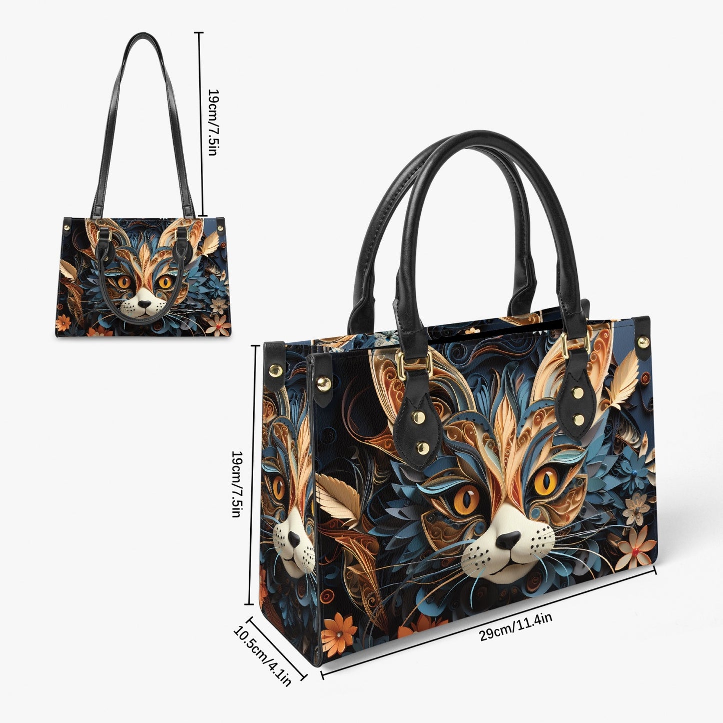 Women's Tote Bag - Long Strap Cat