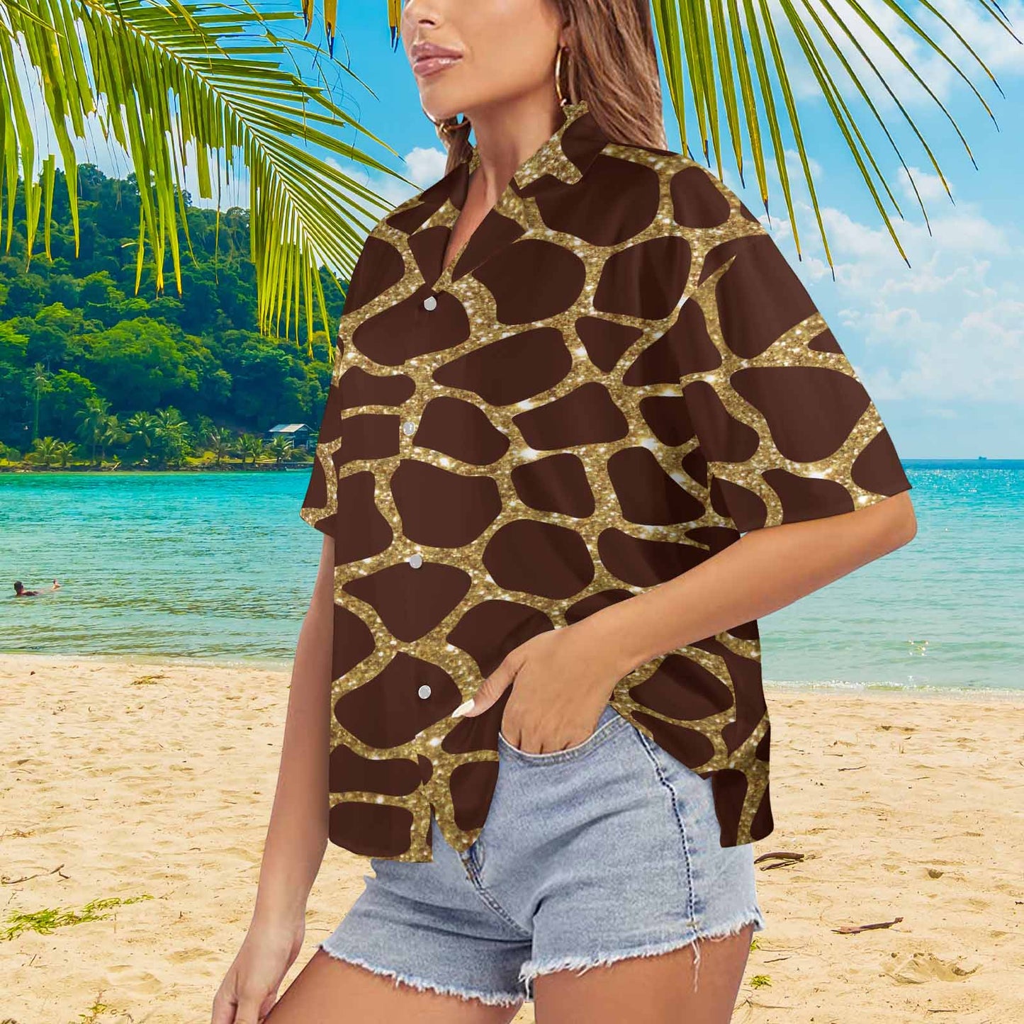 Animal print 6  Women's Hawaiian Shirt