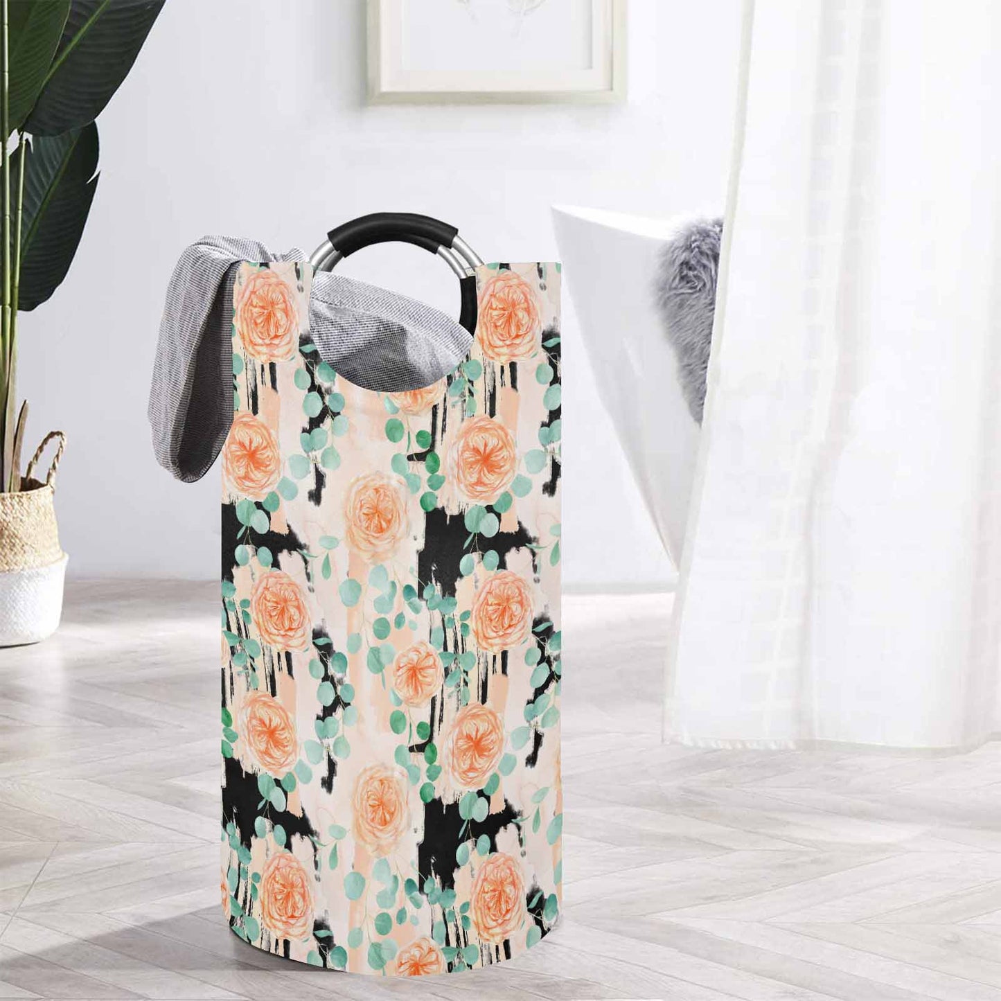 Rose Eucalyptus 100  Round Laundry Basket
