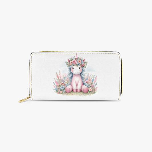 Long Type Zipper Purse - Unicorn