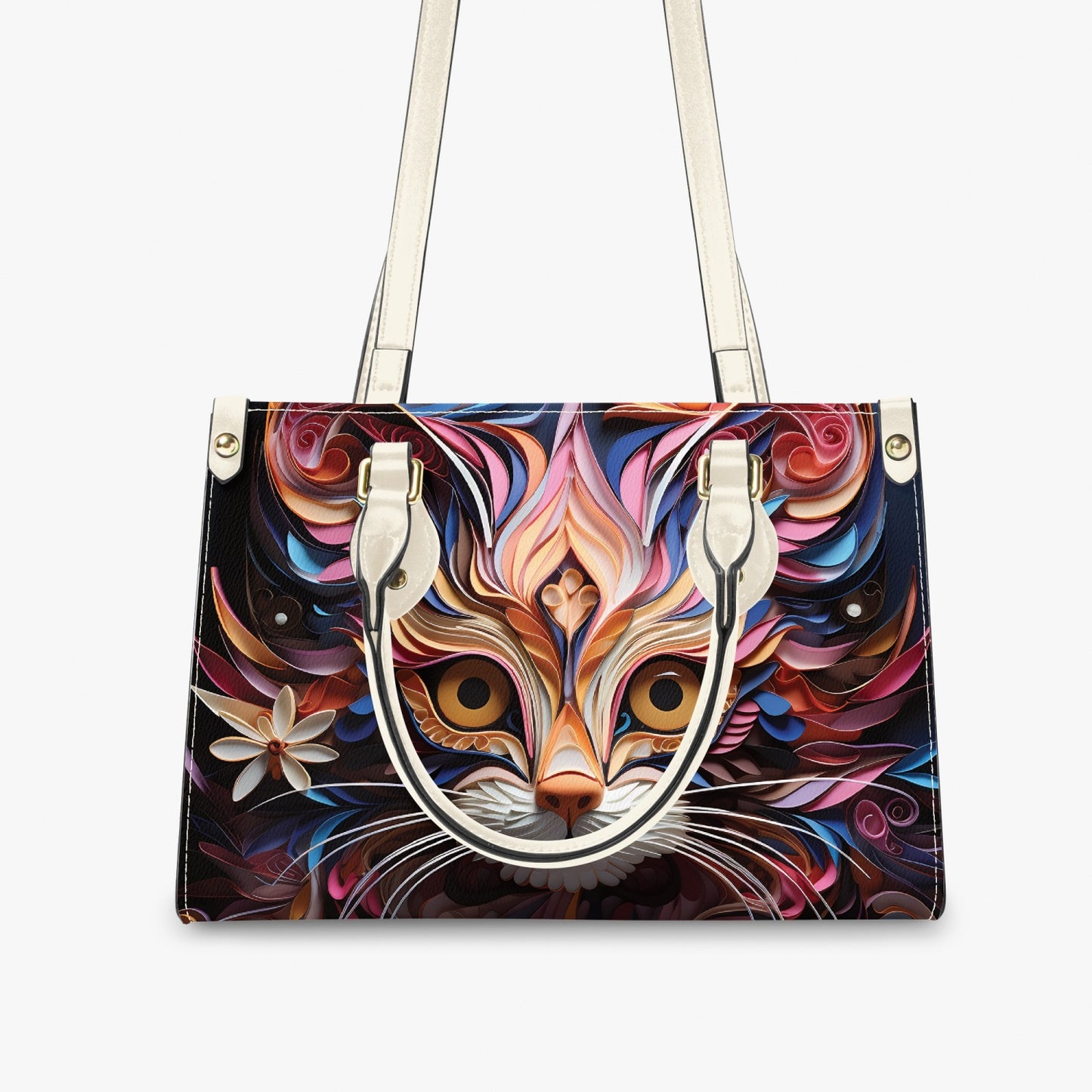 Women's Tote Bag - Long Strap - Cat