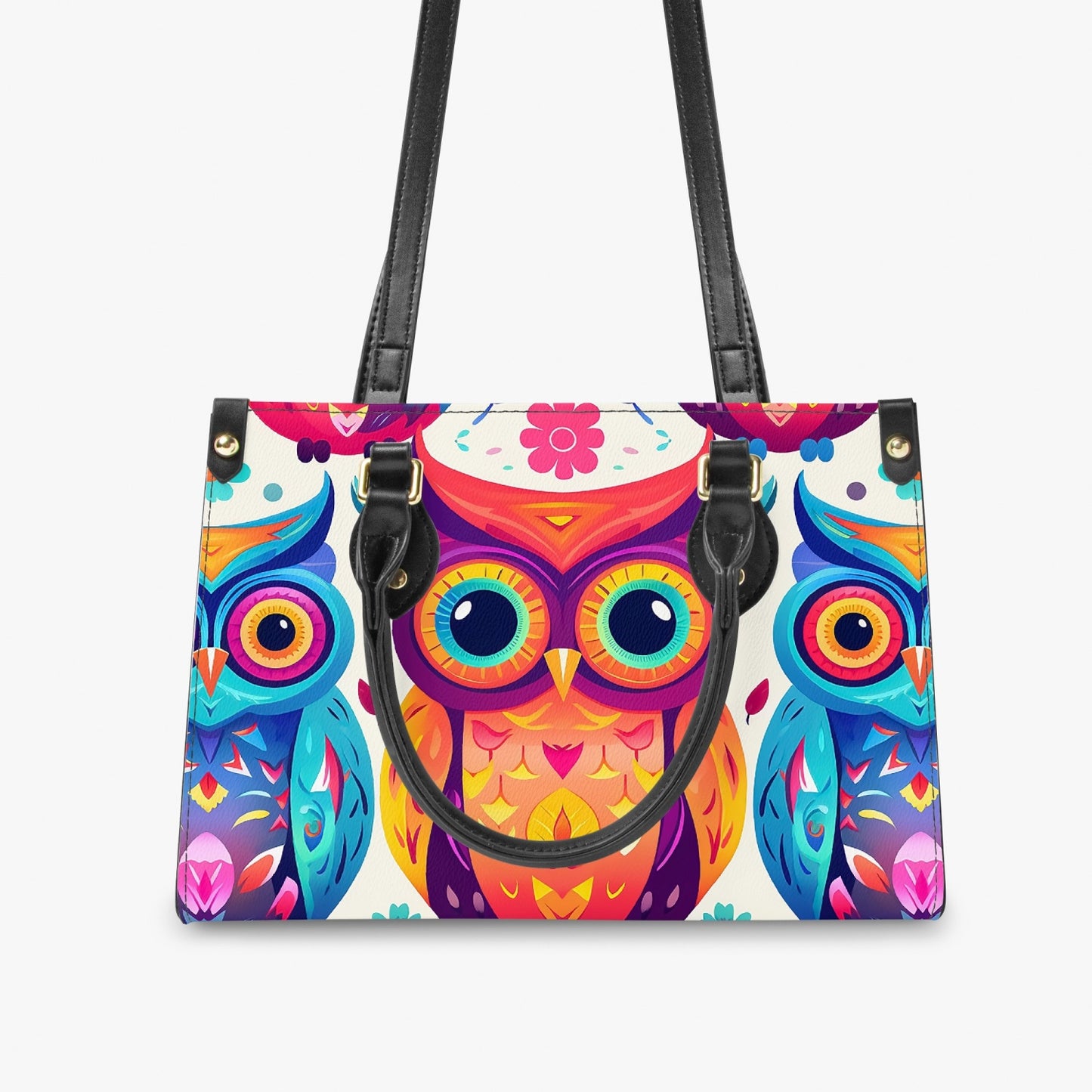 Women's Tote Bag - Long Strap - Owls