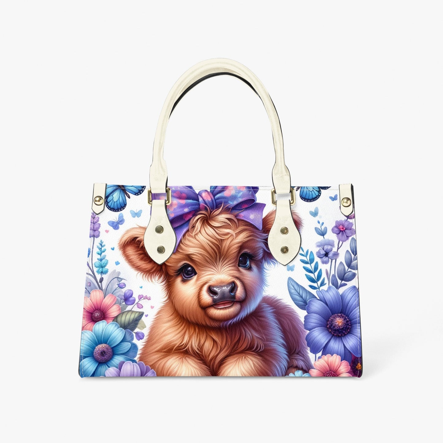 Women's Tote Bag - Long Strap - Highland Cow