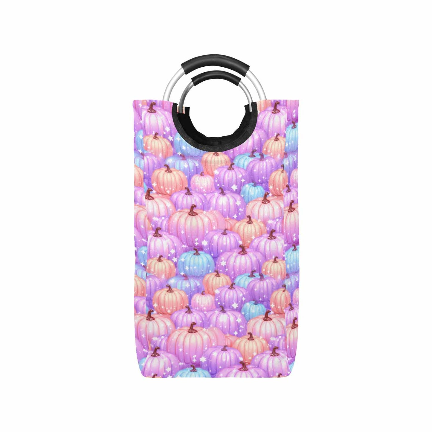 Pastel Pumpkin  Square Laundry Basket