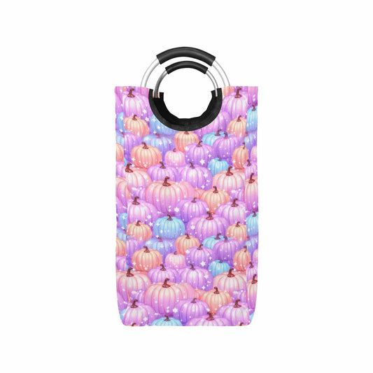 Pastel Pumpkin  Square Laundry Basket