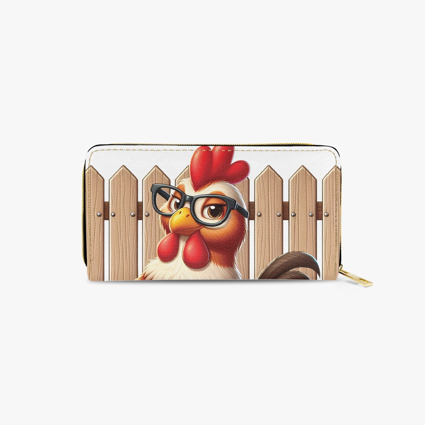 Long Type Zipper Purse - Chicken/Rooster