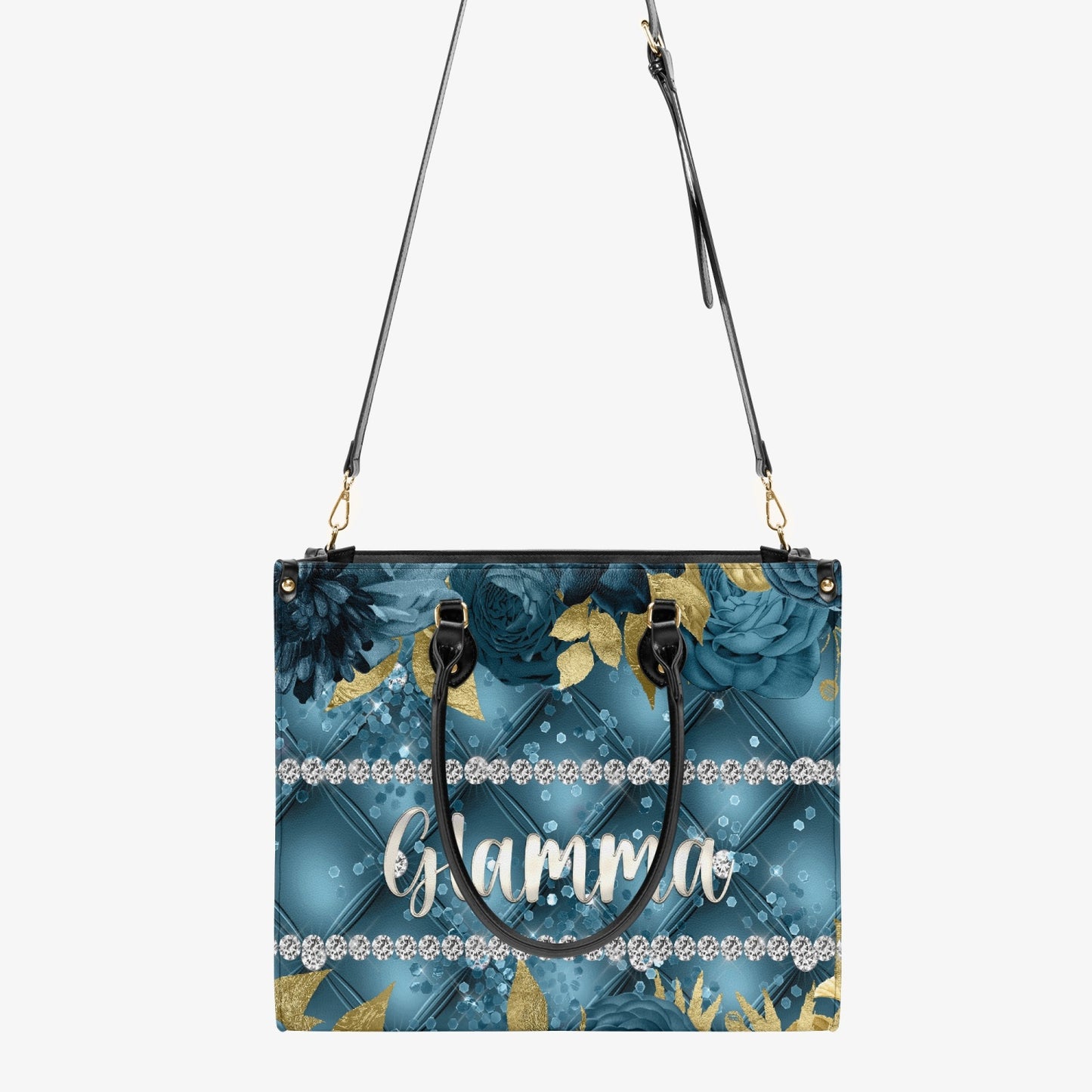 Women's Tote Bag - Teal Floral - Glamma