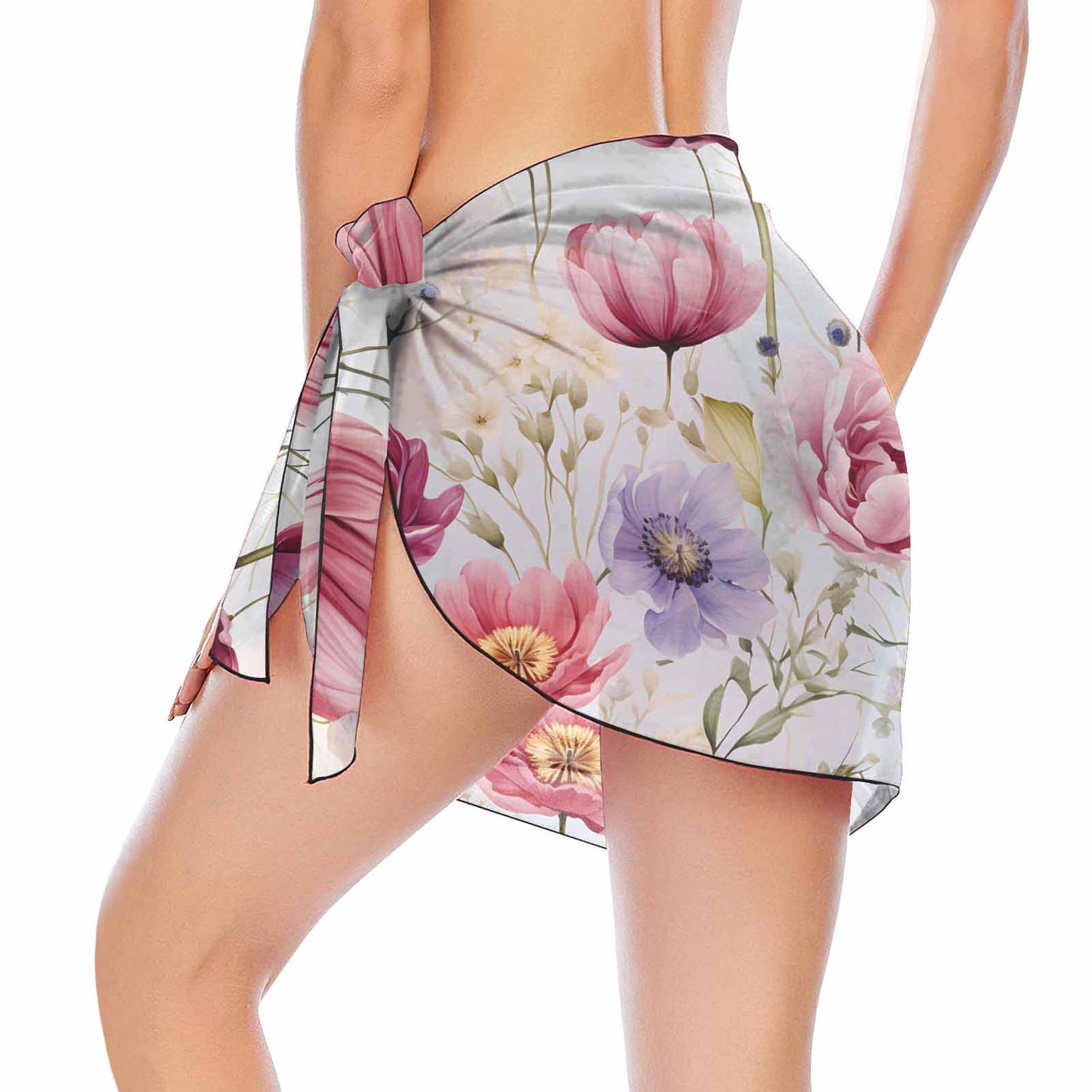 Wild Flowers  Women's Beach Sarong Wrap