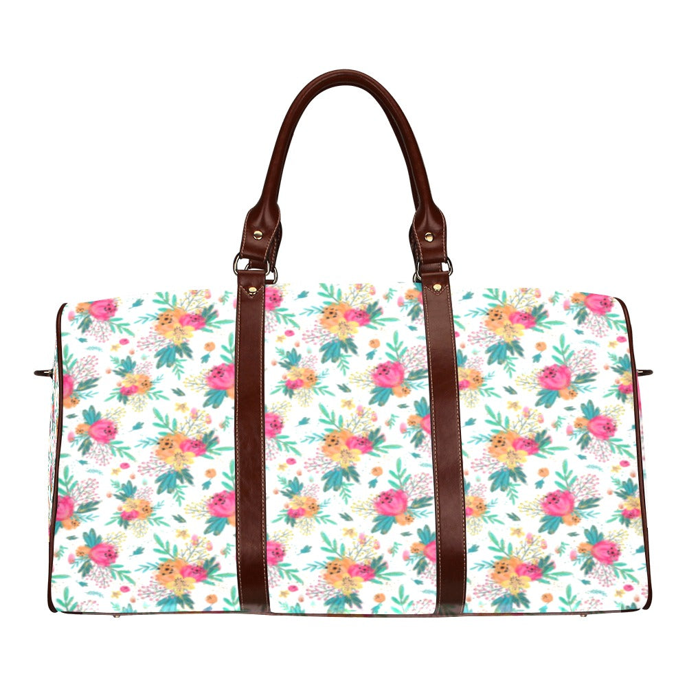 Australian Floral Waterproof Travel Bag/Small (Model 1639)