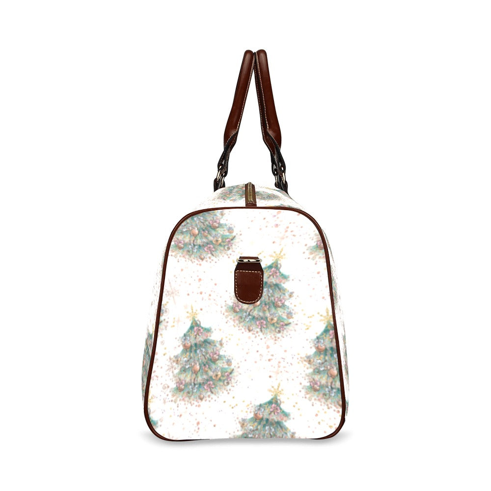 White Christmas 50 Waterproof Travel Bag/Small (Model 1639)