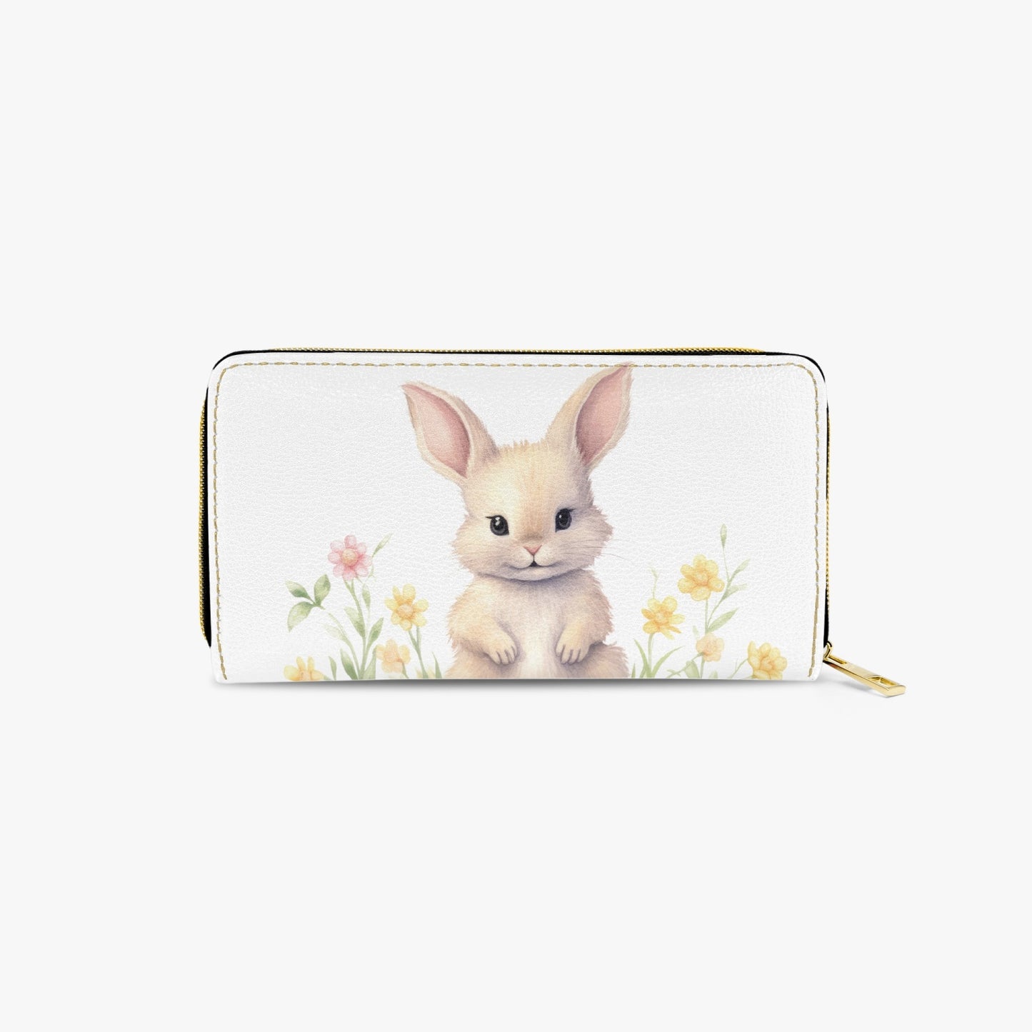 Long Type Zipper Purse, Easter, Rabbit