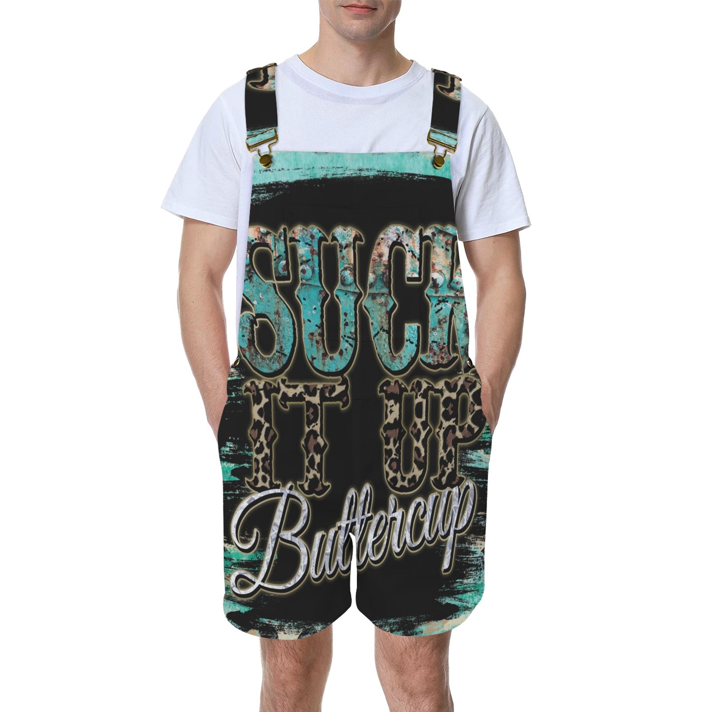 Suck it up Buttercup awd40 Unisex Shorts Suspender Jumpsuit