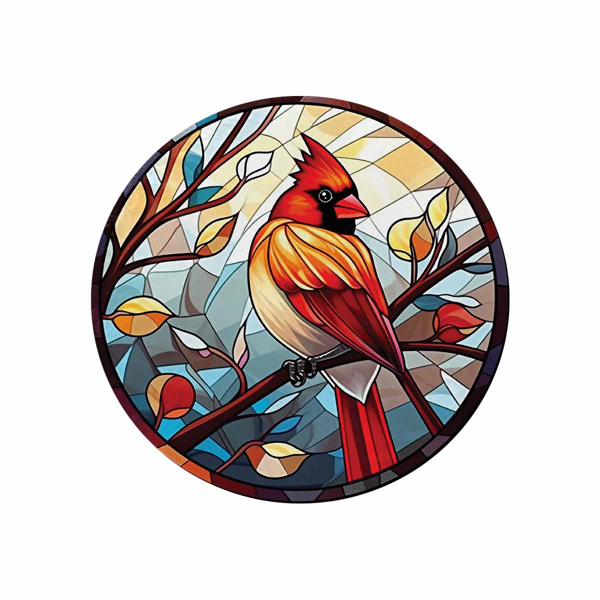 Cardinal_Awd35159  Circular Micro Fleece Blanket 47"