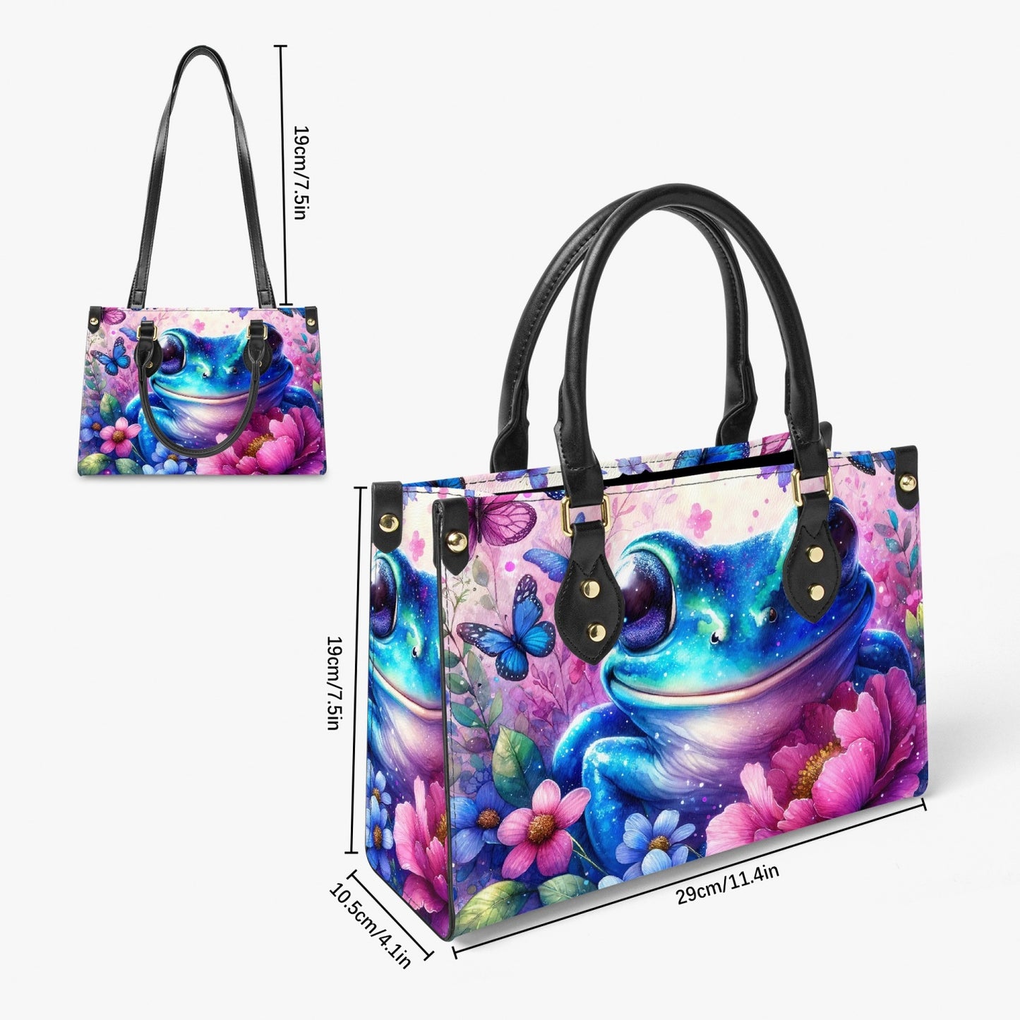 Women's Tote Bag - Long Strap - Frog