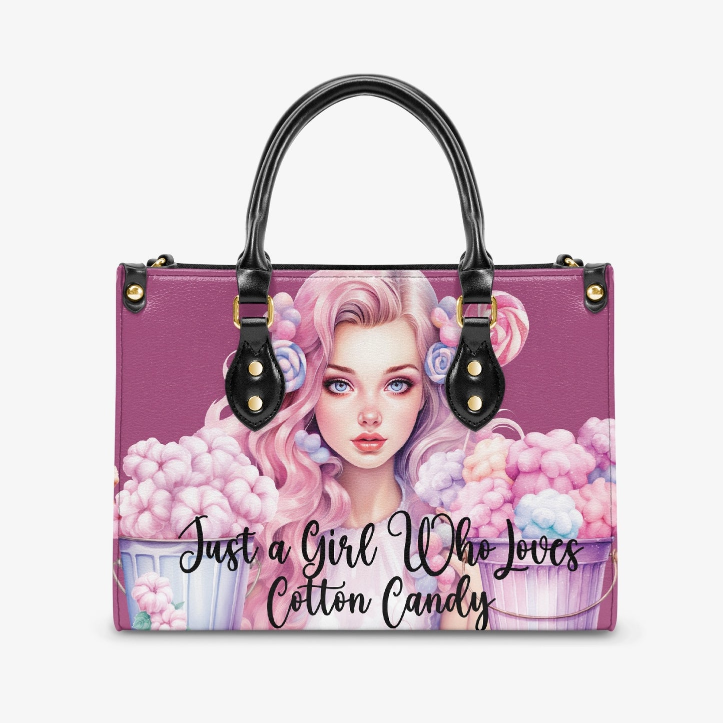 Women's Tote Bag - Just a Girl Who Loves Cotton Candy