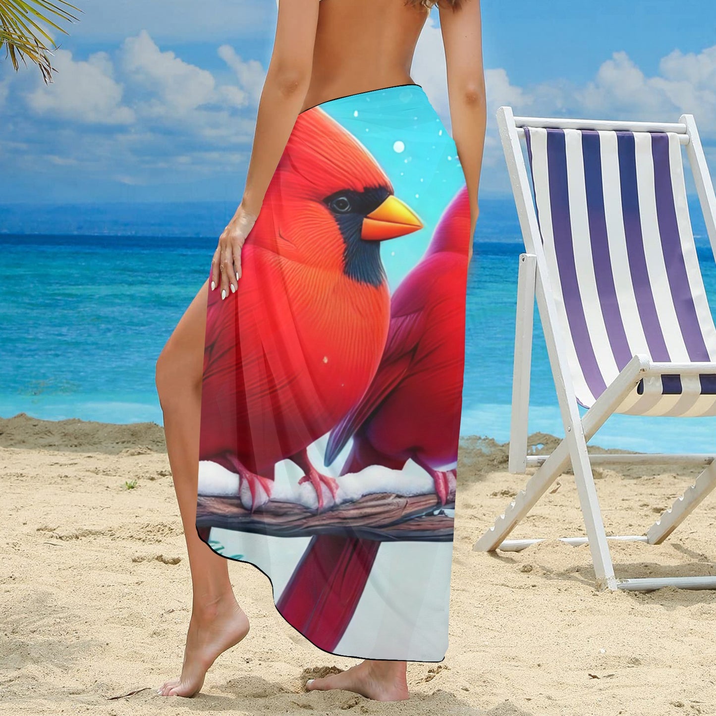 Cardinals6 Long Beach Sarong Wrap