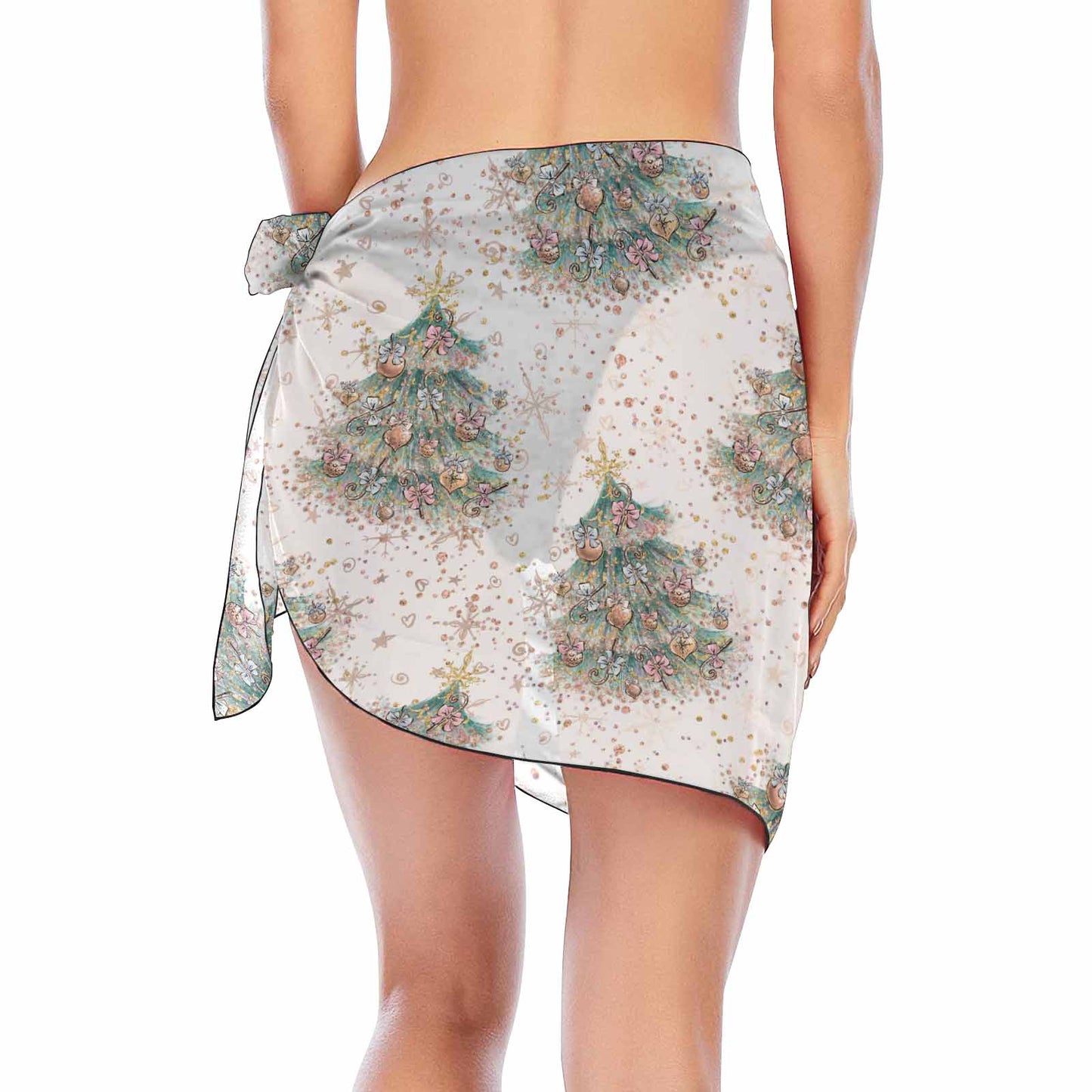 White Christmas  Women's Beach Sarong Wrap