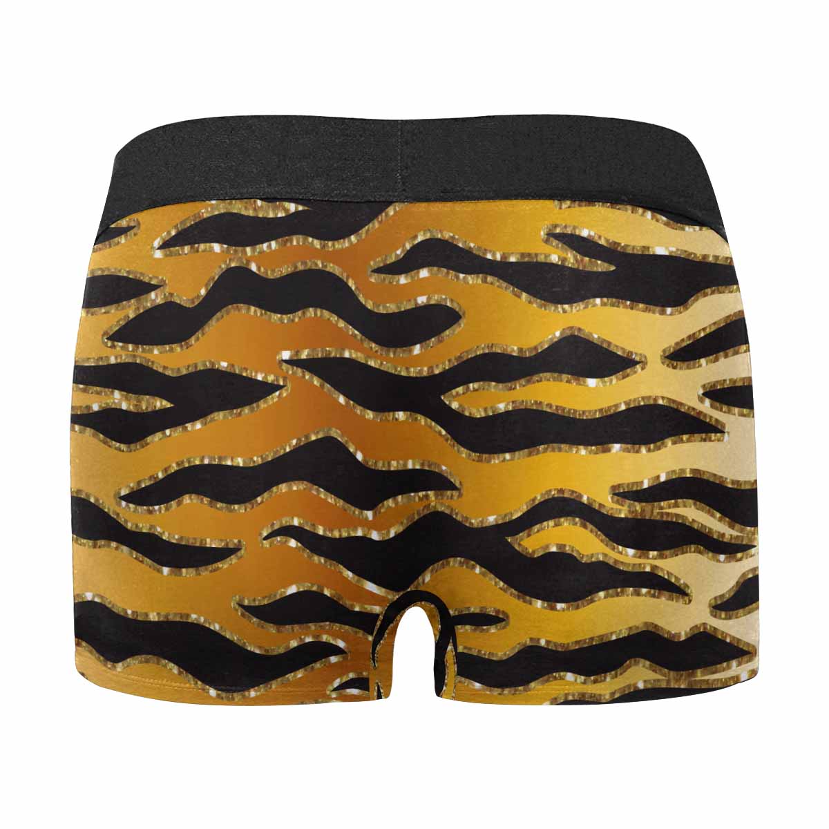 Glitter Look Gold Animal Print AUS Men's Boxer Briefs (Made In AUS)