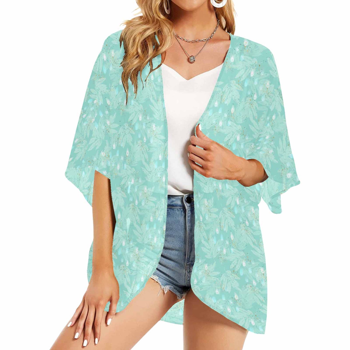 Australian Eucalyptus  GP Women's Kimono Chiffon Cover Up