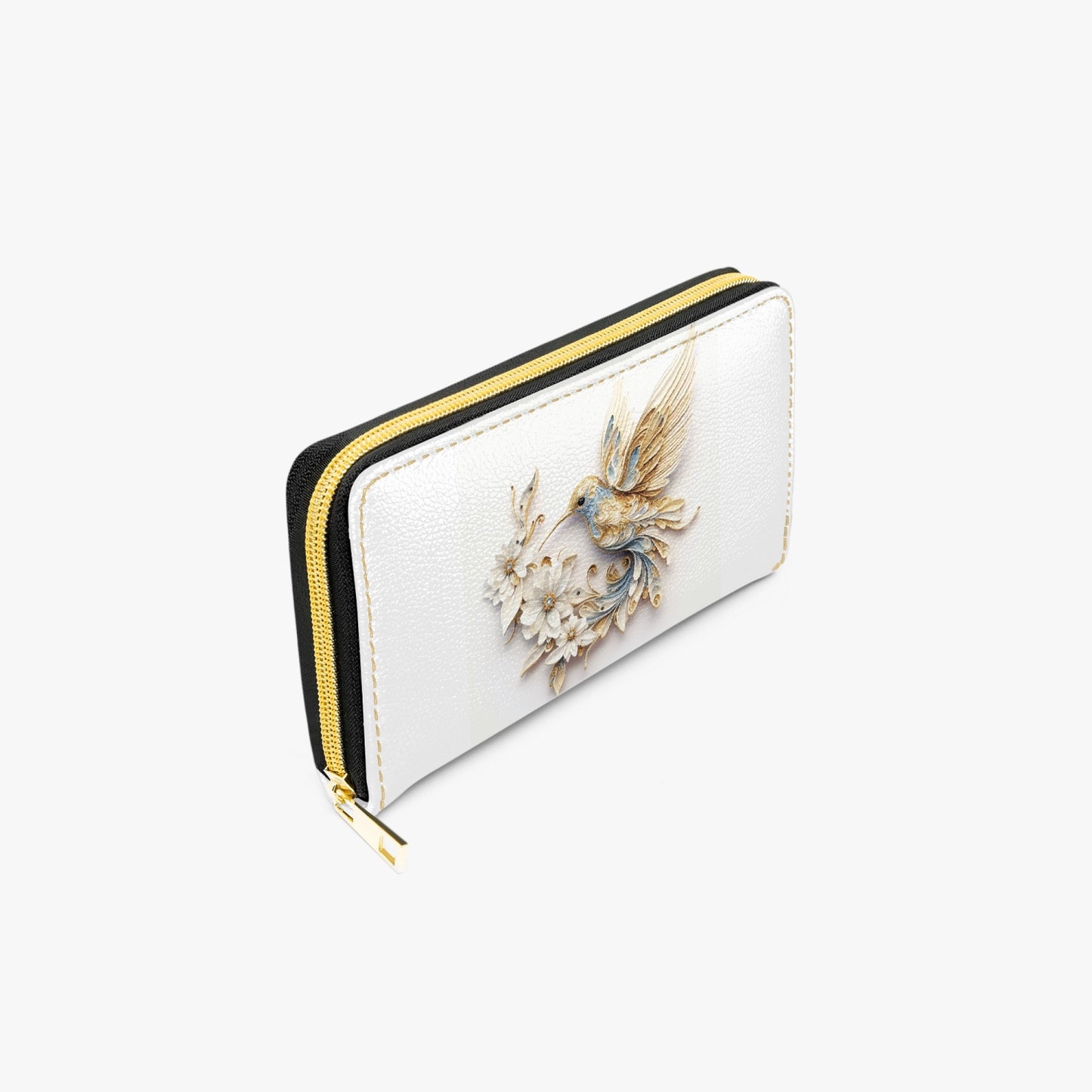 Long Type Zipper Purse - Floral