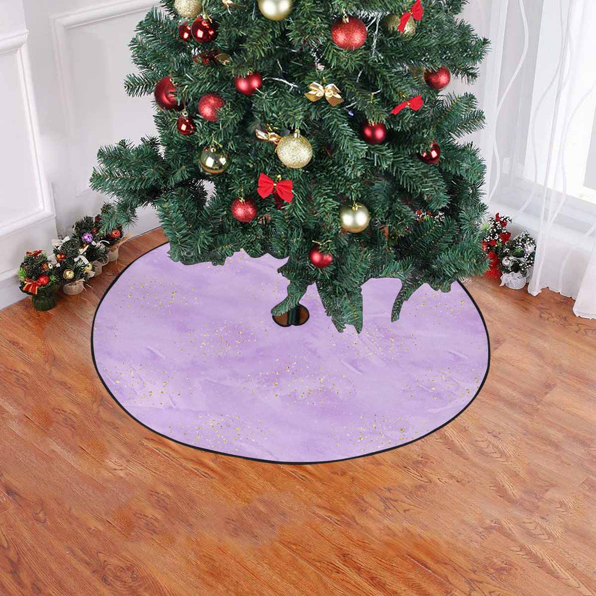 Purple  Christmas Tree Skirt