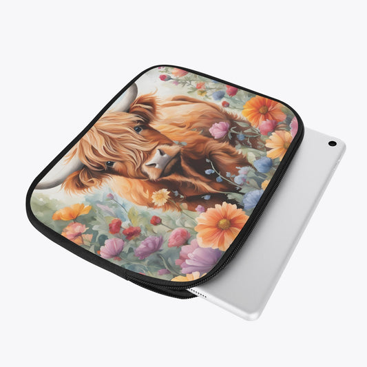 Tablet Sleeve - Highland Cow, awd-642