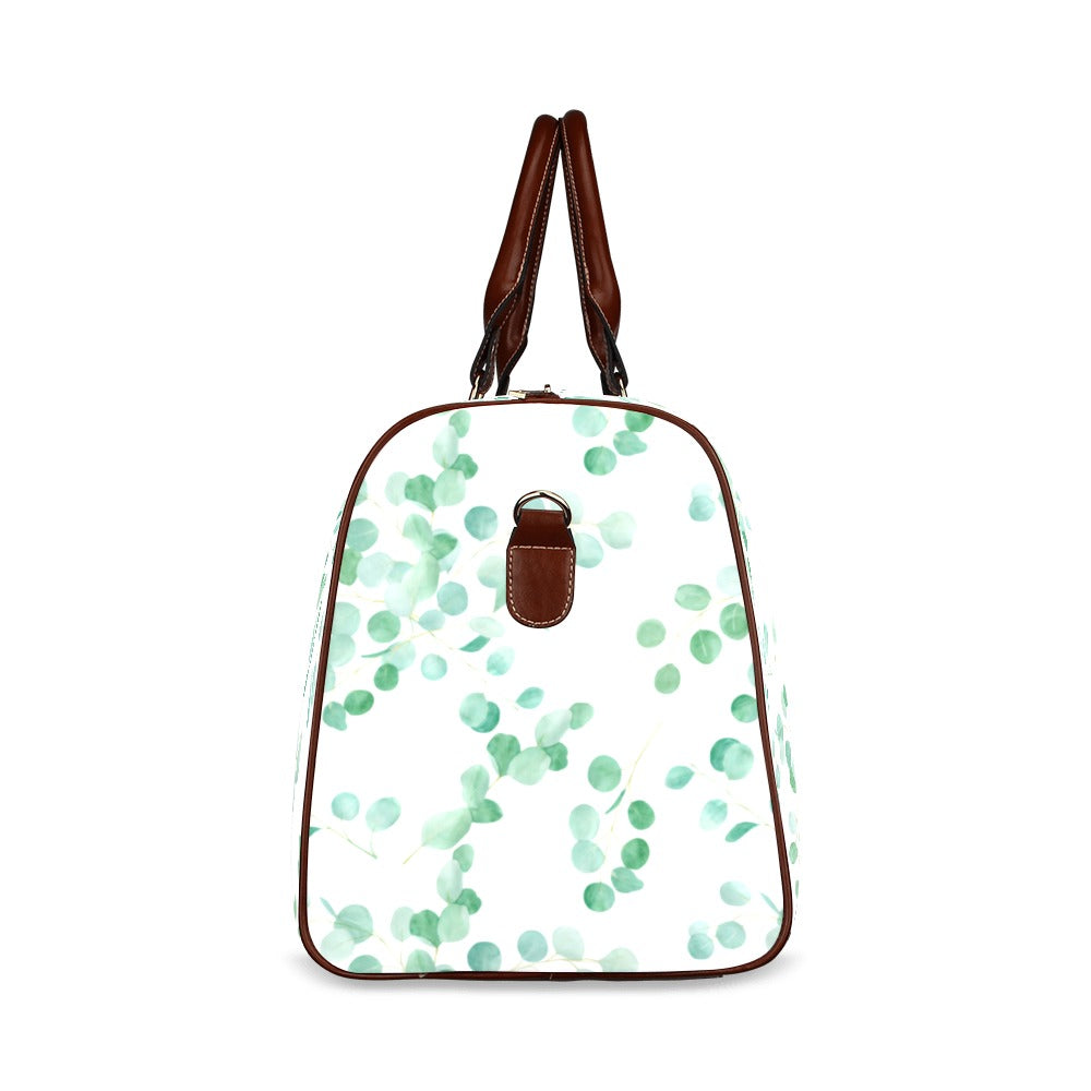 Australian Eucalyptus Leaves Waterproof Travel Bag/Small (Model 1639)