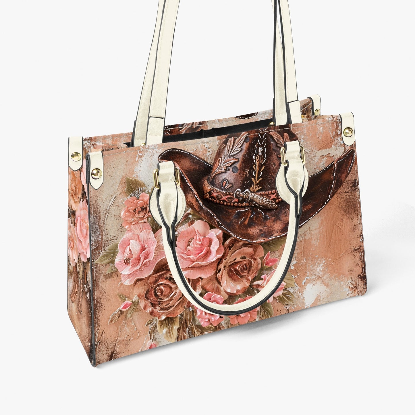 Women's Tote Bag - Long Strap - Country & Western - Cowboy Hat