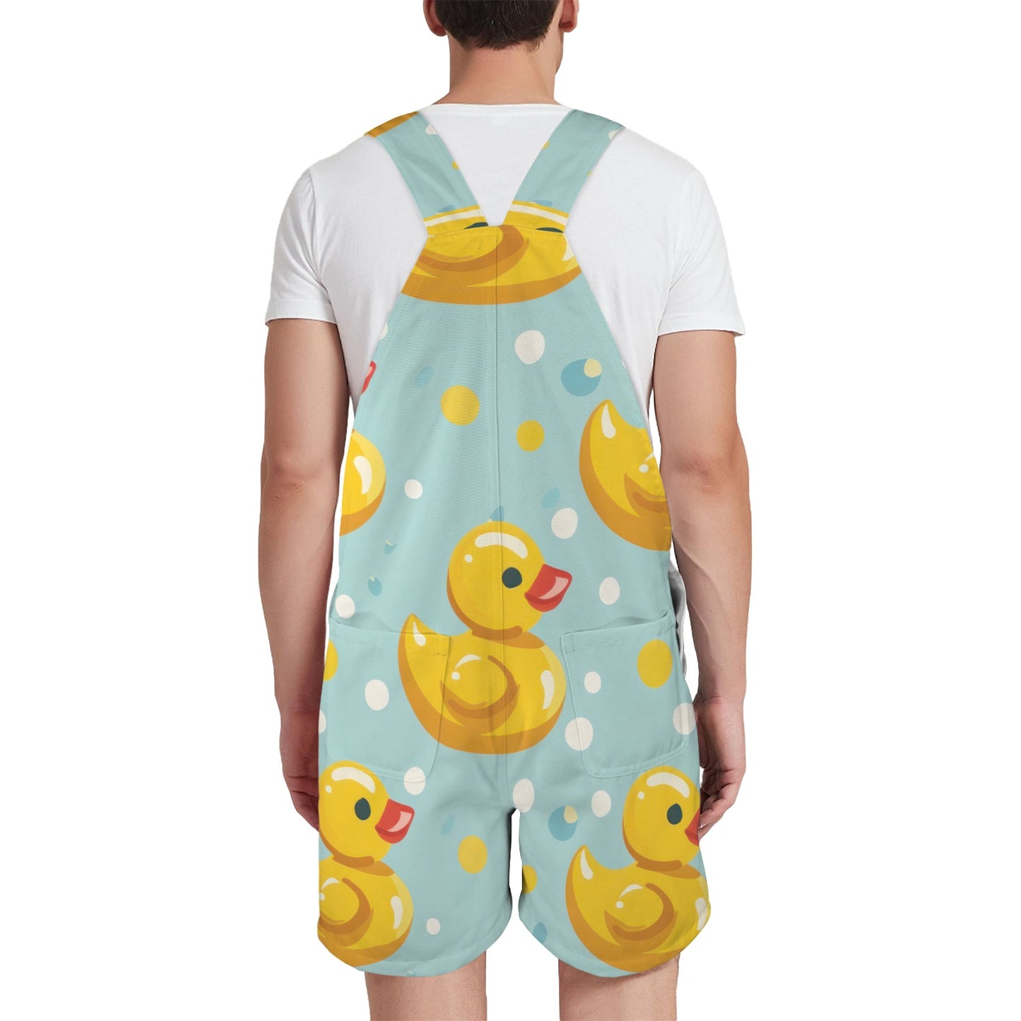 Rubber Duck Unisex Shorts Suspender Jumpsuit