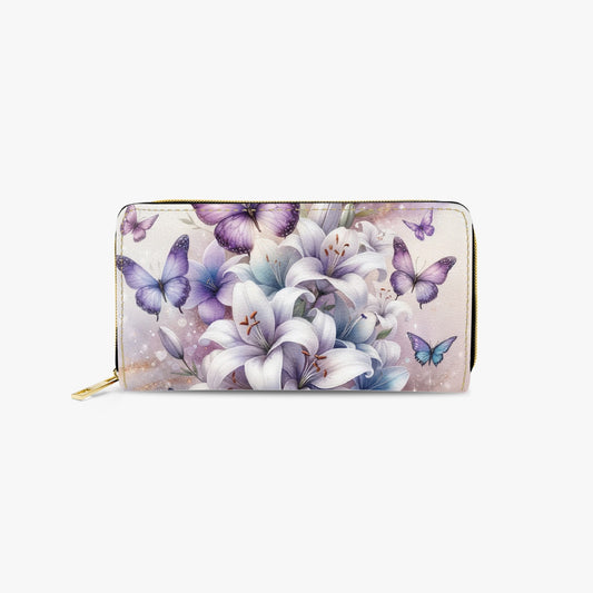 Long Type Zipper Purse - Butterfly Dreams