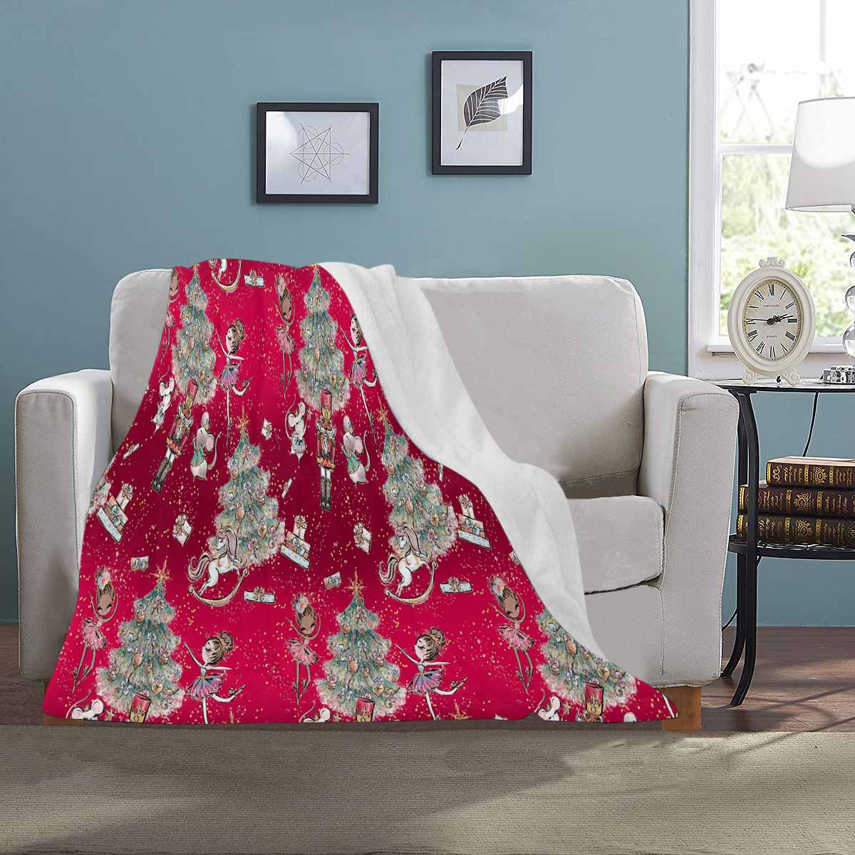 Red Christmas  Ultra-Soft Micro Fleece Blanket 30*40