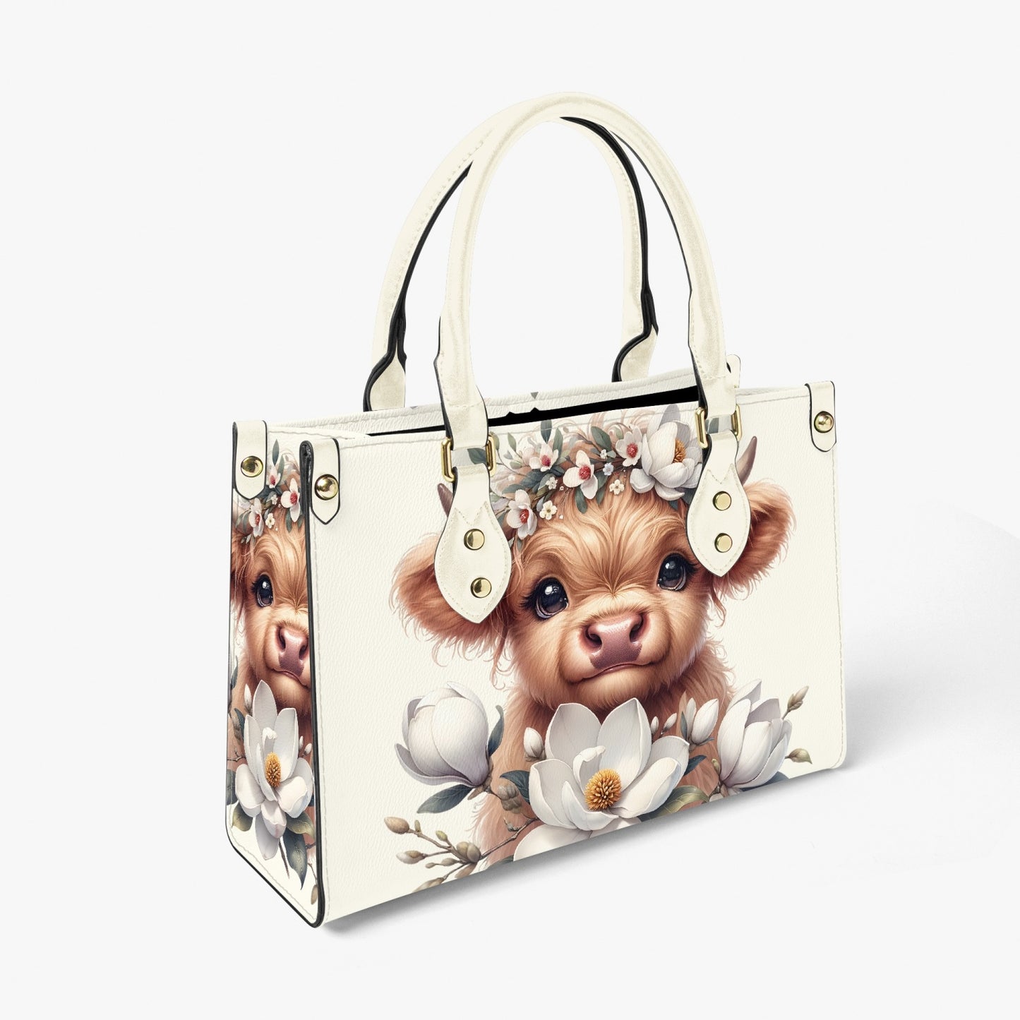 Women's Tote Bag - Long Strap - Highland Cow