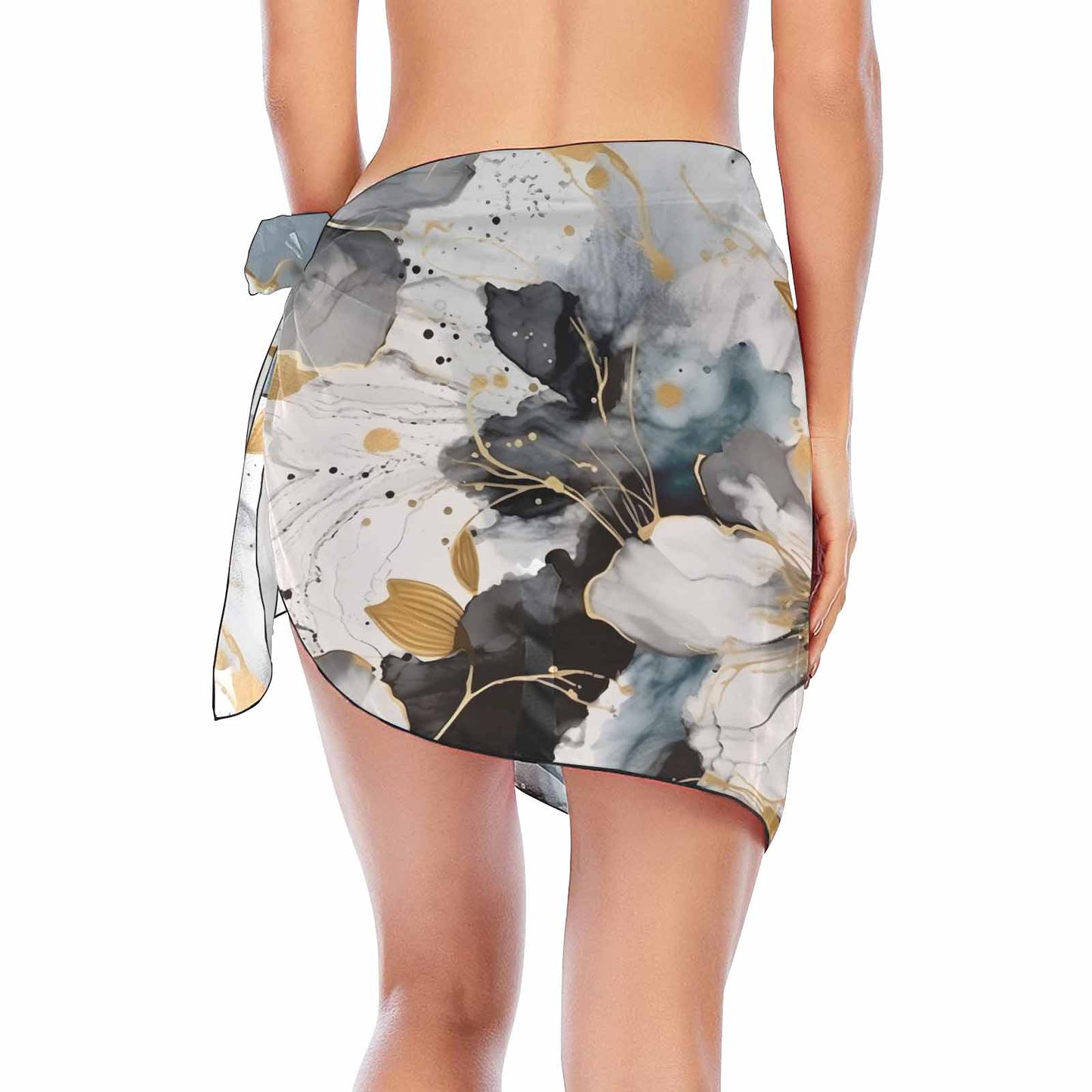 Alcohol Ink 6  Women's Beach Sarong Wrap