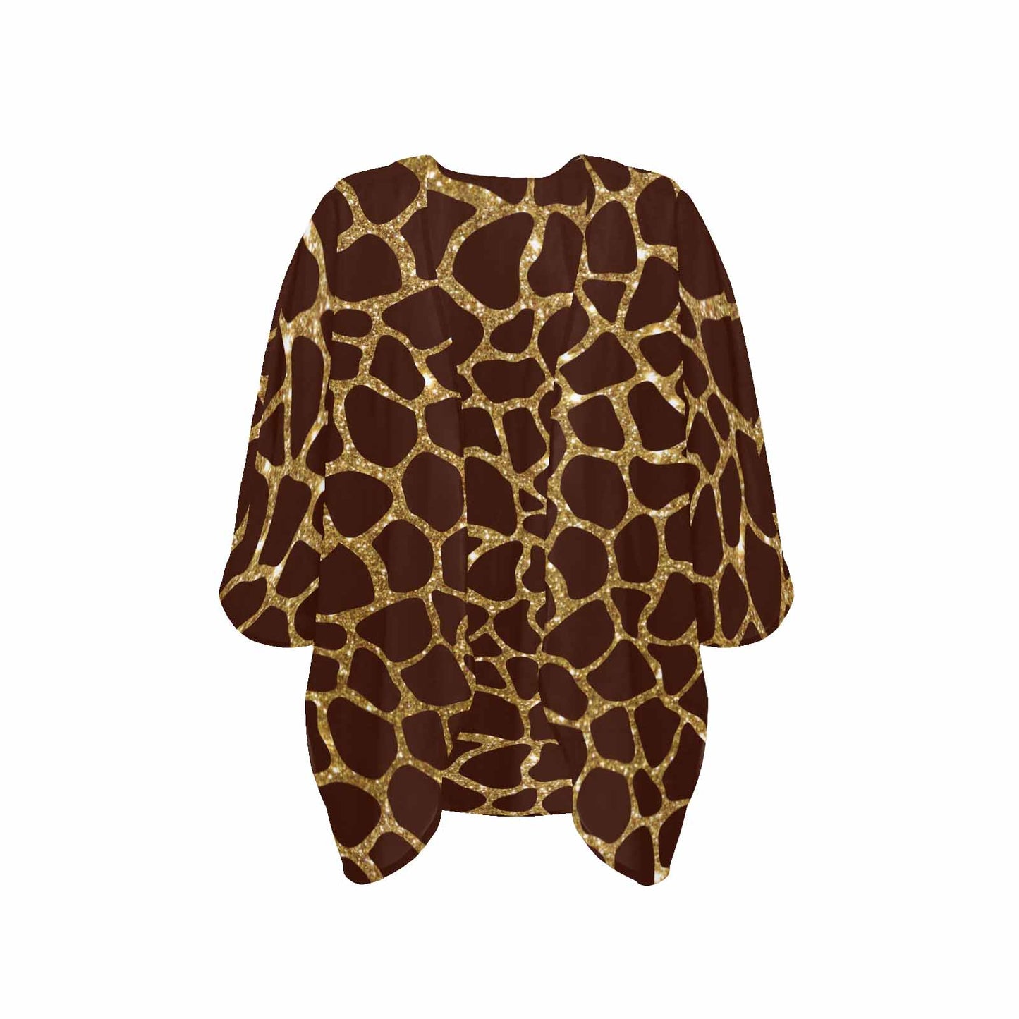 Animal print 6  Women's Kimono Chiffon Cover Up