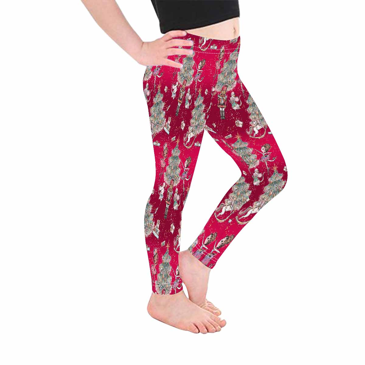 Red Christmas Kid's Leggings