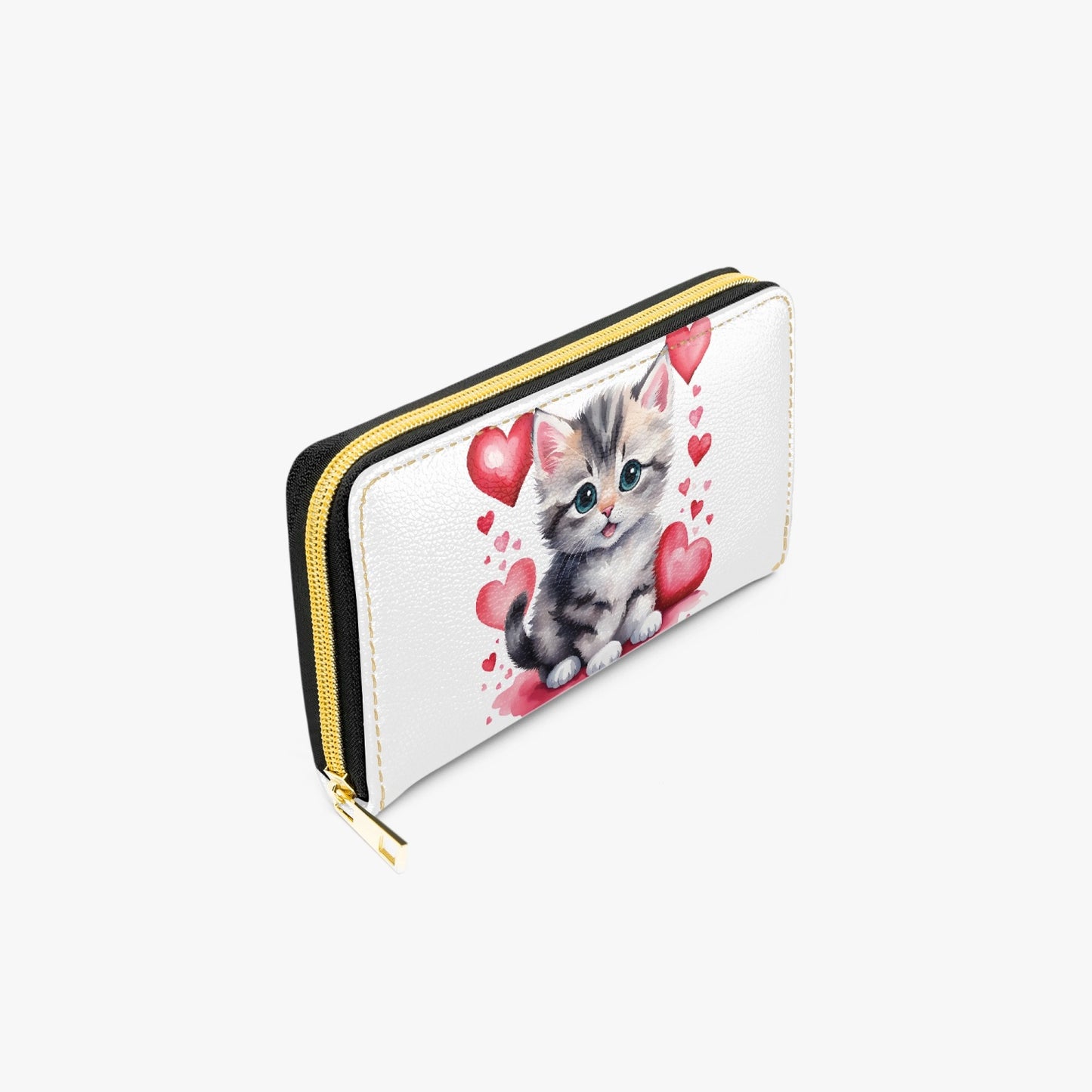 Long Type Zipper Purse - Cat