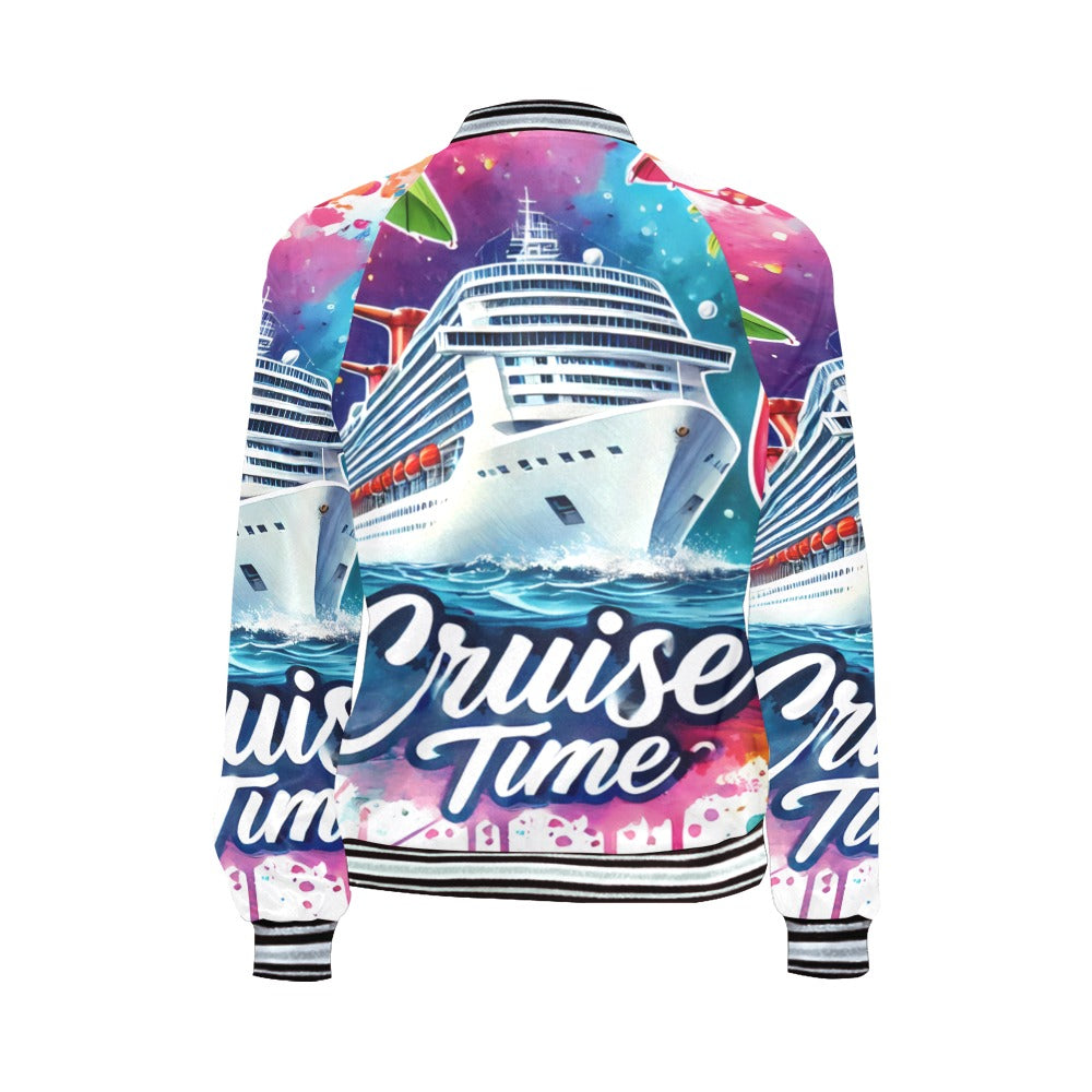 cruise time Bomber Jacket for Women