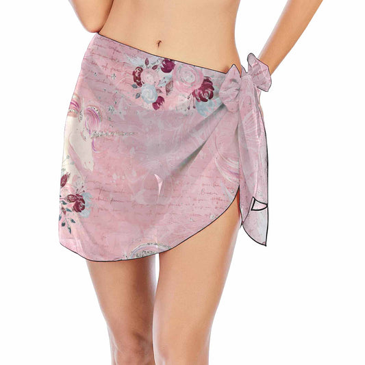 Unicorn Dreams Pink  Women's Beach Sarong Wrap