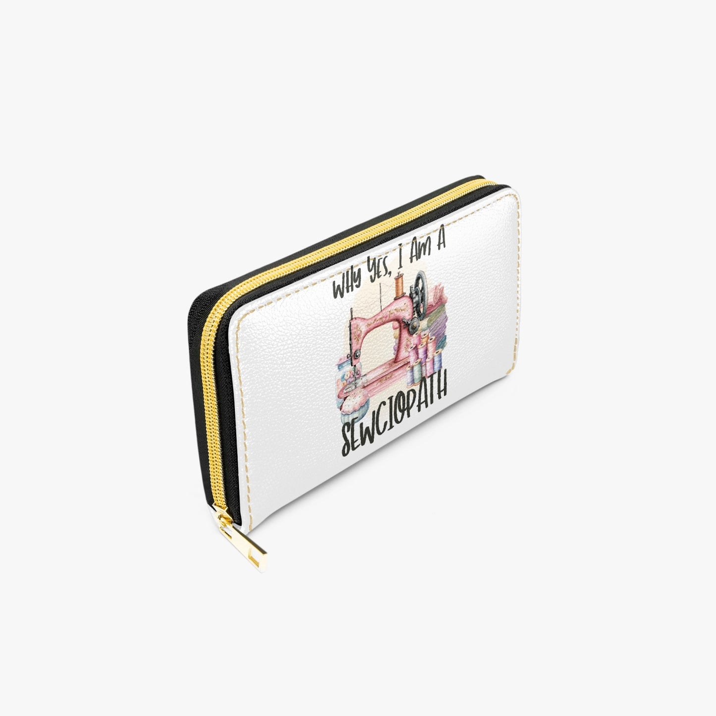 Long Type Zipper Purse, Why yes I am a Sewciopath, awd-514