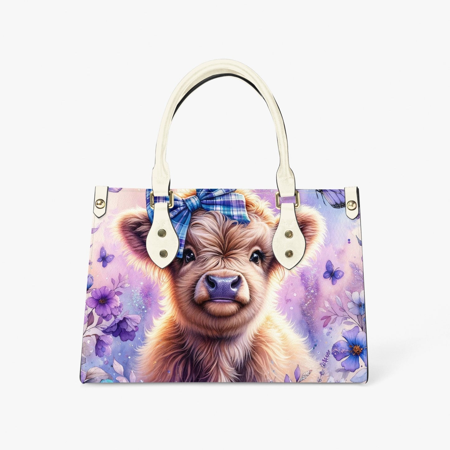 Women's Tote Bag - Long Strap - Highland Cow