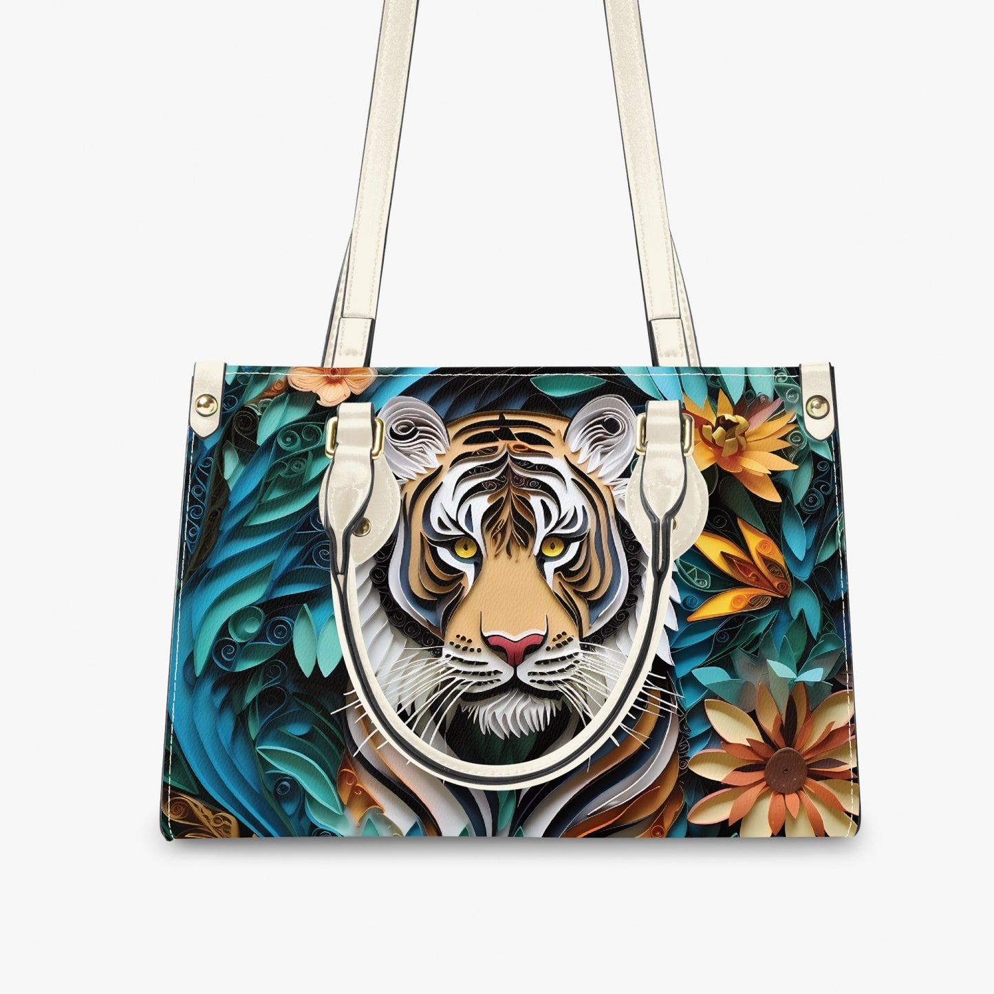 Women's Tote Bag - Long Strap - Tiger