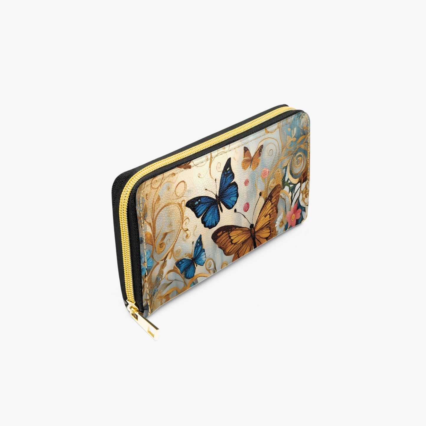 Long Type Zipper Purse - Butterflies