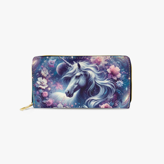 Long Type Zipper Purse - Unicorn