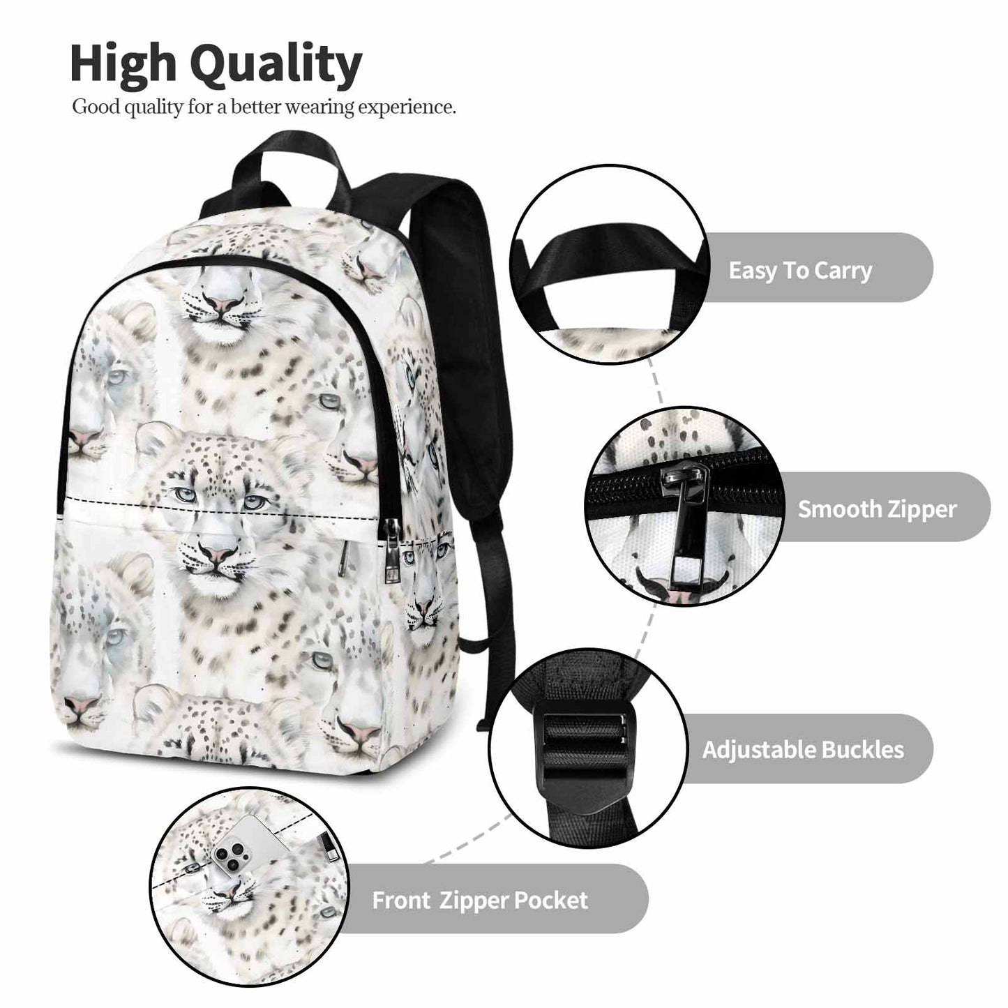 Leopard  Adult Casual Backpack