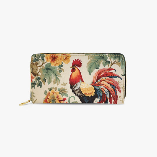 Long Type Zipper Purse - Chicken/Rooster