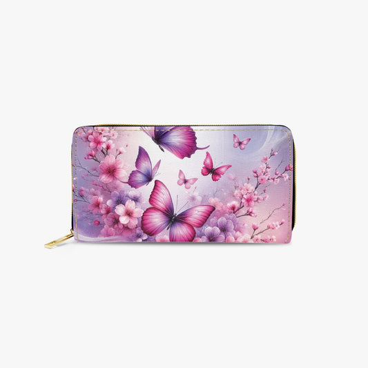 Long Type Zipper Purse - Butterfly Dreams