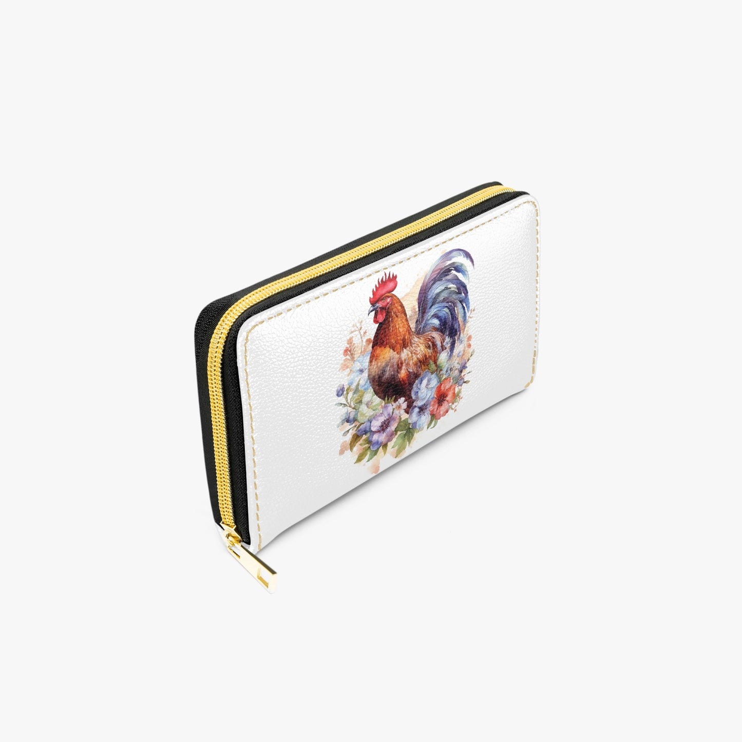 Long Type Zipper Purse - Chicken/Rooster